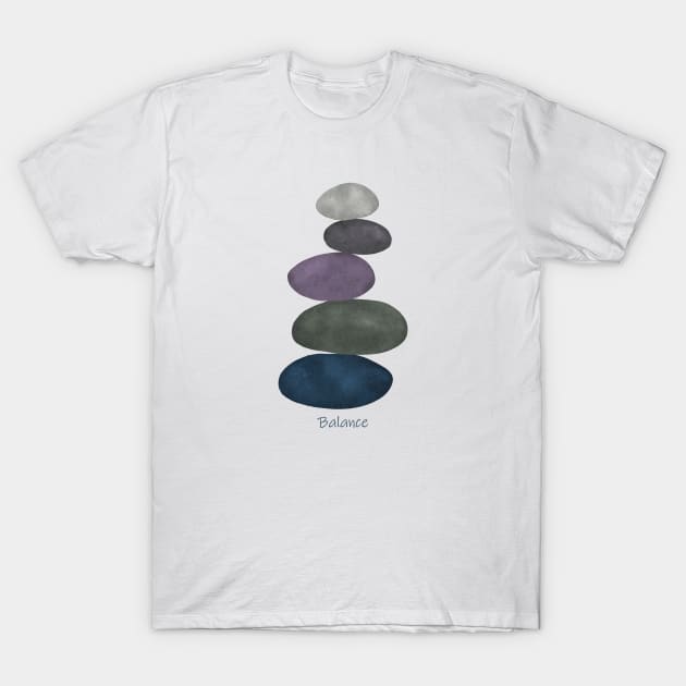 Balancing stones T-Shirt by Ieva Li ART